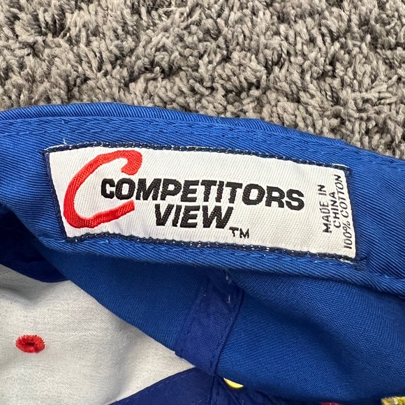 Jeff Gordon 24 Nascar Racing Competitor's View Blue Red Strapback Hat EUC! - Picture 6 of 6